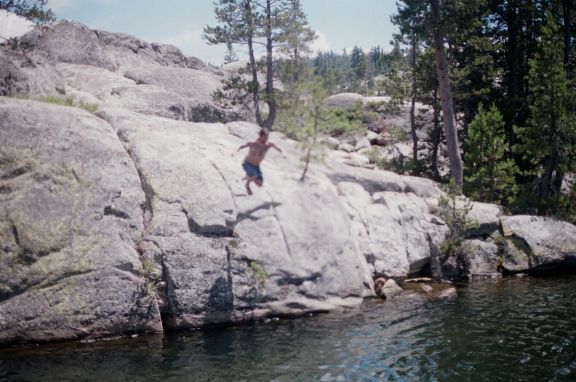 Cramped Up Utica Reservoir cliff jump