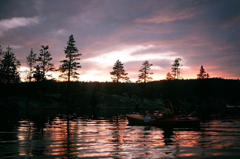 Cramped Up Utica Reservoir sunset kayak 2