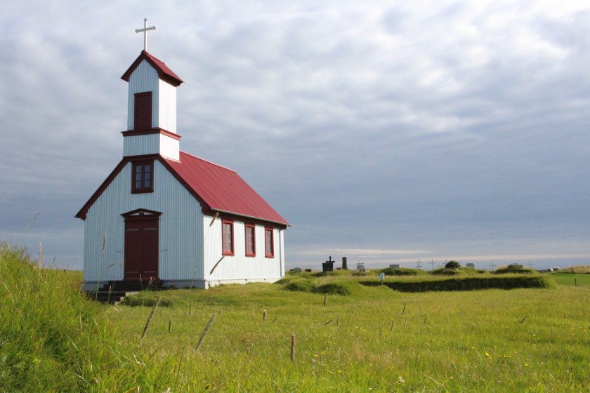 Cramped Up Iceland Farm church