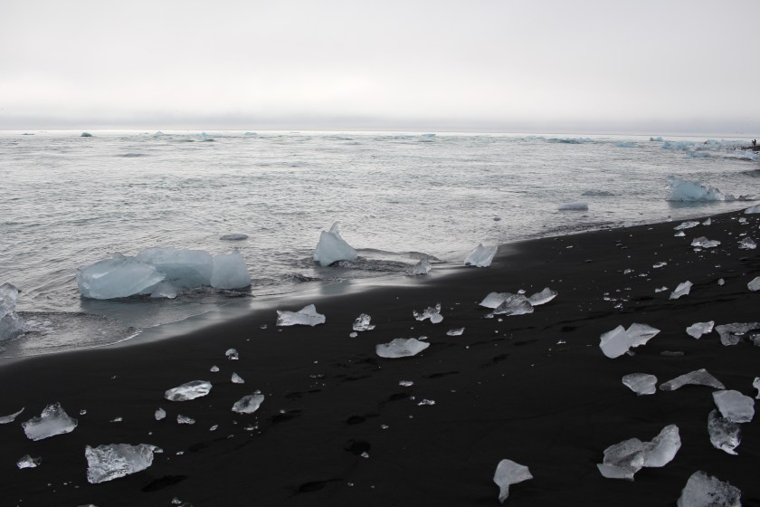Cramped Up Iceland jokulsarlon iceberg lagoon black sand beach crystal 3