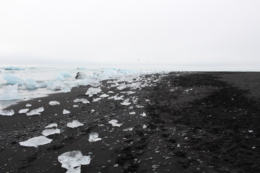 Cramped Up Iceland jokulsarlon iceberg lagoon black sand beach crystal 5