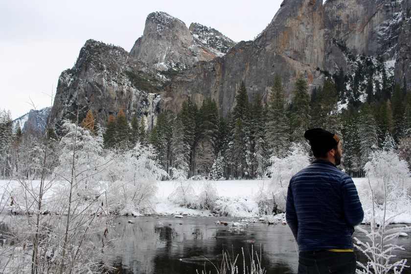 Cramped Up Yosemite Merced River winter valley