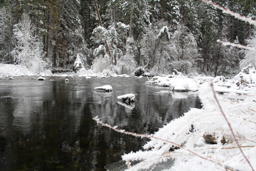 Cramped Up Yosemite Merced River winter