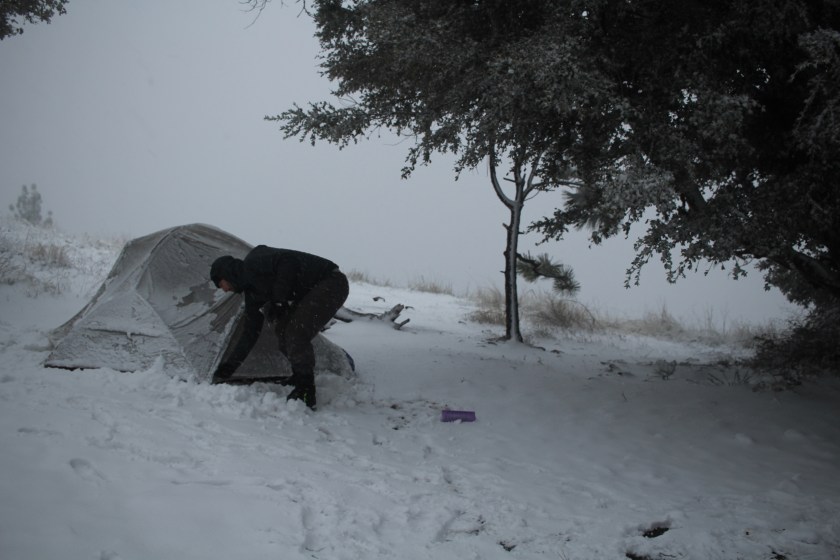 cramped up big sur pat springs ridge snow