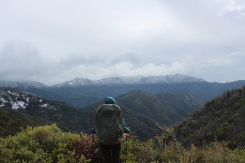 cramped up big sur ventana wilderness snow line