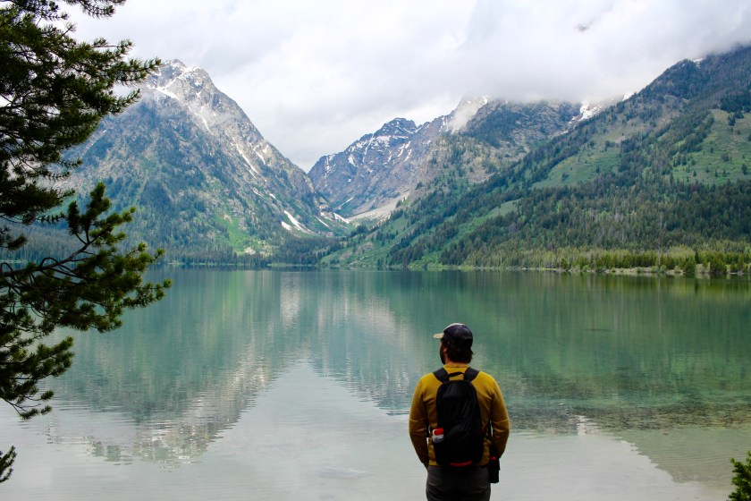 cramped up road trip grand tetons lake day hike